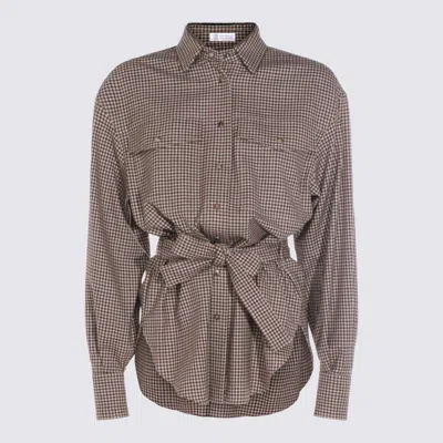 Brunello Cucinelli Brown Wool Shirt