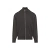 Brunello Cucinelli Full Zip Cashmere Cardigan In Brown