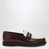 Brunello Cucinelli Brown Loafers With Monile Detail And Chain In Leather Woman In Brown