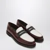 Brunello Cucinelli Brown Loafers With Monile Detail And Chain In Leather Woman