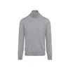 Brunello Cucinelli Brunelli Cucinelli Wool Cashmere Turtleneck Men In Gray