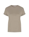 Brunello Cucinelli Cashmere Pullover Woman Sweater Beige Size L Cashmere In Ice