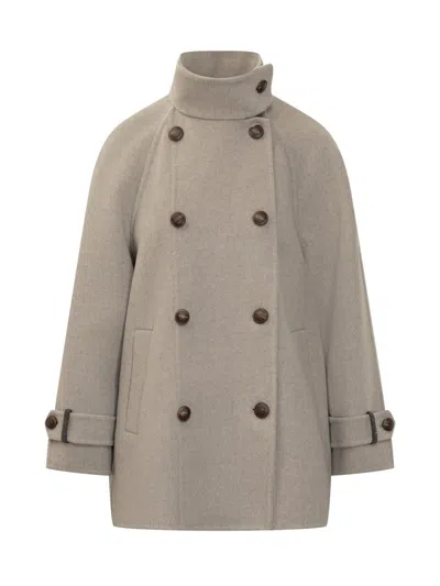 BRUNELLO CUCINELLI BRUNELLO CUCINELLI BRUNELLO CUCINELLI DOUBLE-BREASTED COAT