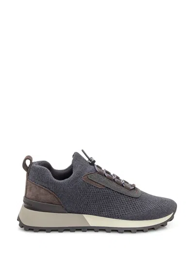 BRUNELLO CUCINELLI BRUNELLO CUCINELLI BRUNELLO CUCINELLI GREY KNIT SNEAKER
