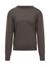 Brunello Cucinelli Round-neck Sweater In Brown