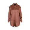 Brunello Cucinelli Silk Shirt In Brown
