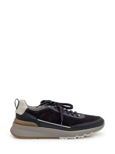 BRUNELLO CUCINELLI BRUNELLO CUCINELLI BRUNELLO CUCINELLI SUEDE AND LEATHER SNEAKERS