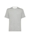 Brunello Cucinelli Layered Crew-neck T-shirt In Grey