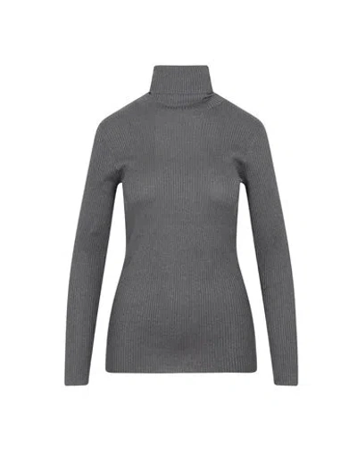 Brunello Cucinelli Turtleneck Woman Turtleneck Grey Size Xl Cashmere In Gray