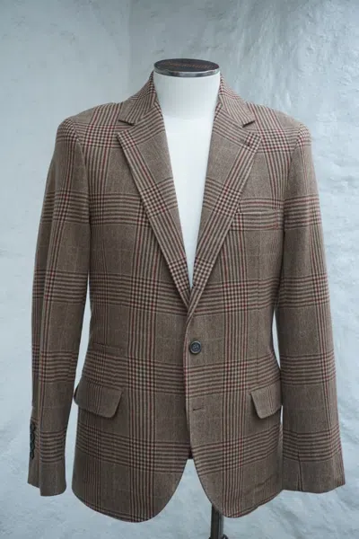 Pre-owned Brunello Cucinelli Brunello Cucinenlli Wool Sport Coat Us 46 Eu 36 $5k In Brown