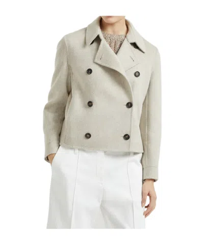 BRUNELLO CUCINELLI BRUSHED-FINISH JACKET