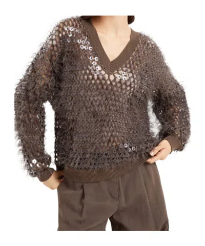 BRUNELLO CUCINELLI BRUSHED SWEATER