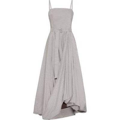 Brunello Cucinelli Bubble Hem Dress In Chocolate