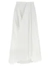 Brunello Cucinelli Bubble Hem Skirts White