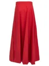 Brunello Cucinelli Red Cotton Skirt In Red