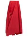 Brunello Cucinelli Draped High Waist Wrap Skirt