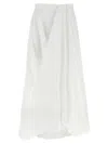 Brunello Cucinelli Bubble Hem Skirts White In Bianco Naturale