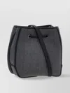 Brunello Cucinelli Drawstring Virgin Wool Bucket Bag