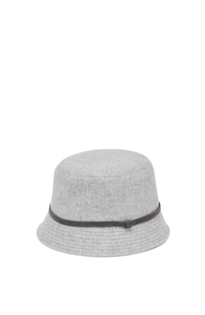 Brunello Cucinelli Bucket Hat In Gray