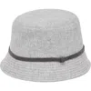 Brunello Cucinelli Monili Chain Detail Bucket Hat In Light Grey
