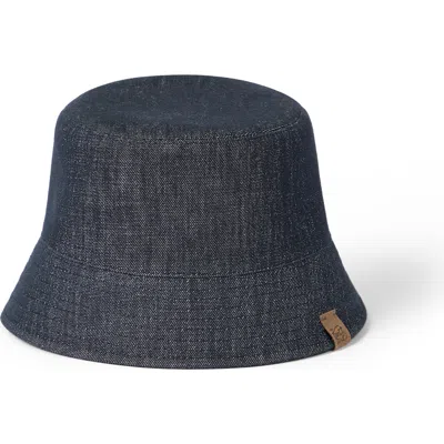 Brunello Cucinelli Bucket Hat With Logo In Blue