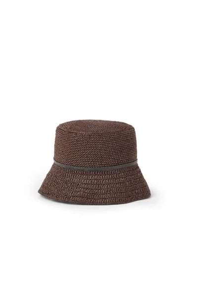 BRUNELLO CUCINELLI BRUNELLO CUCINELLI BUCKET HAT WITH MONILI