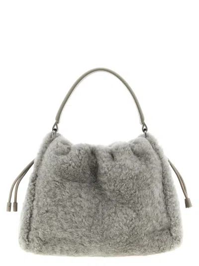 Brunello Cucinelli Bucket Mellow Hand Bags Gray