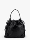 Brunello Cucinelli Women Bucket Mellow Leather Bucket Bag With Monili Detail In Black