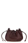 Brunello Cucinelli 'bucket Mellow' Mini Crossbody Bag In Burgundy