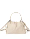 Brunello Cucinelli Women Bucket Mellow Small Leather Handbag In White