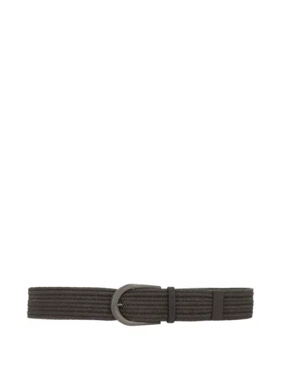 Brunello Cucinelli Buckle Belt In Black