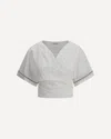 Brunello Cucinelli Monili Embellished Cropped Blouse