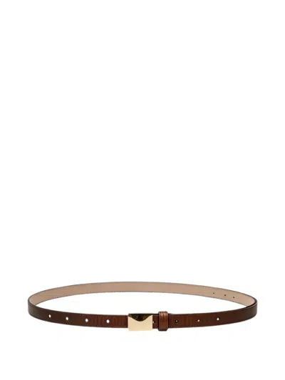 Brunello Cucinelli Buckle-fastening Leather Belt In Brown