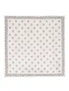 Brunello Cucinelli Geometric-printed Finished Edge Pocket Square In Beige