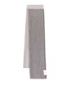 Brunello Cucinelli Men Cashmere And Silk Scarf In Gray
