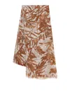 Brunello Cucinelli Linen Blend Scarf With Sparkiling Effect