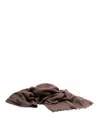 Brunello Cucinelli `diamante` Scarf In Brown