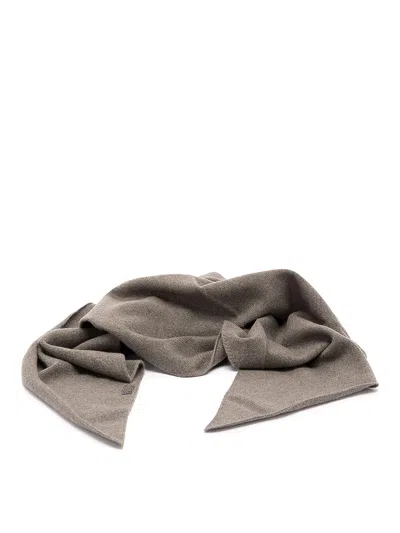 Brunello Cucinelli Cashmere Scarf In Orange