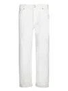 Brunello Cucinelli Bull Cream Cotton Trousers In White