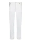 Brunello Cucinelli Bull White Bull Denim Pants In White
