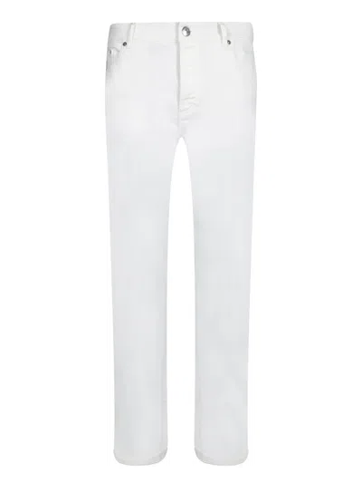 Brunello Cucinelli Bull White Bull Denim Pants
