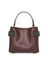 Brunello Cucinelli Burgundy Essence Small Top-handle Bag In Red