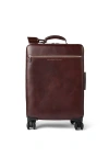Brunello Cucinelli Burnished Calfskin Suitcase In Burgundy