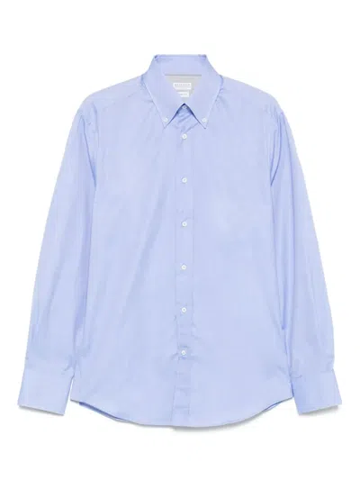 Brunello Cucinelli Button-down Cotton Shirt In Black