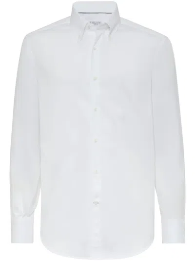 BRUNELLO CUCINELLI BUTTON-DOWN COTTON SHIRT