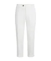 Brunello Cucinelli Button-fastening Belt-loops Trousers In White
