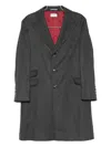 Brunello Cucinelli Button-fastening Flap-pocket Coat In Gray