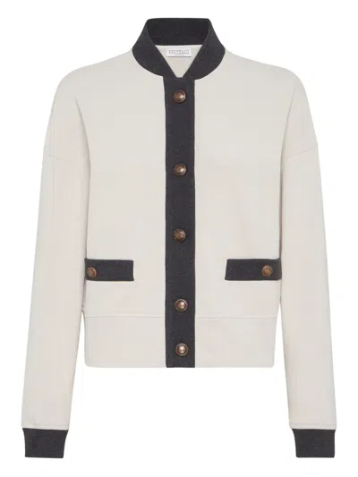 Brunello Cucinelli Button-fastening Panelled Sweatshirt