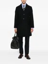 Brunello Cucinelli Button-fastening Patch-pocket Coat In Black