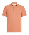 Brunello Cucinelli Button-fastening Short-sleeve Polo Shirt In Orange